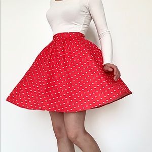 Red Polka Dot Skirt